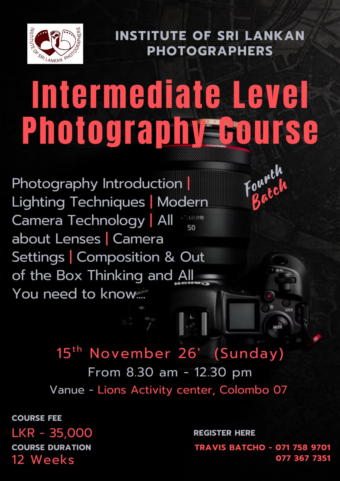 ISLP: Intermediate Level Photography Course